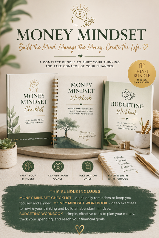 The 3 in 1 Joyful Money Mindset Workbooks Kit